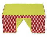 Betzold 58813 - Kinder-Spielzelt Tischzelt rot grün Fenster - Kinderzelt Z