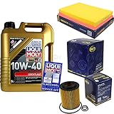 Filter Set Inspektionspaket 5 Liter Liqui Moly Motoröl Leichtlauf 10W-40 SCT Germany Kraftstofffilter Luftfilter Ö