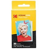 Kodak 2' x3 Premium Zink Fotopapier (20 Blatt) Kompatibel mit Kodak PRINTOMATIC-, Kodak Smile- und Step-Kameras und -Druck