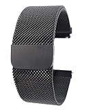 ZooJa Milanaise Armband mit Magnet Verschluss für Uhren Edelstahl Uhrenarmband Herren aus Metall Uhrarmband in 20