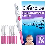 Clearblue Kinderwunsch Ovulationstest-Kit Digital, Nachweislich schneller schwanger werden, 1 digitale Testhalterung und 10 T