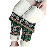 1988&Koi Damen Leggings Fleece Gefüttert Thermoleggins Hoher Taille Dicke Plüsch Leggins Strumpfhosen Winter Warm Lang Hosen Winterleggins Jogginghose F