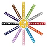 cobee Verstellbares Hundehalsband, 12 Welpenhalsbänder, verstellbare Identifikationshalsbänder für Neugeborene, 30