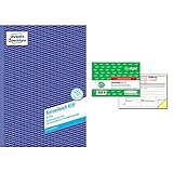 AVERY Zweckform 426 Kassenbuch (A4, nach Steuerschiene 300, von Rechtsexperten geprüft, 100 Blatt) weiß & SIGEL SD121 Quittungsblock fortlaufend nummeriert, A6 quer, 50Blatt, selbstdurchschreib