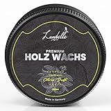 LUMBELLE® Premium Holzwachs farblos mit besonderer Duftnote MADE IN GERMANY als Möbelwachs, Möbelpolitur, Antikwachs, Holzpflegemittel Bienenwachs Möbelpflege für Holzpflege innen & außen 200ml Z