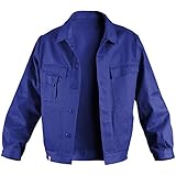 KÜBLER QUALITY DRESS Arbeitsjacke blau, Größe 52, Herren-Arbeitsjacke aus Baumwolle, bequeme Arbeitsjacke von KÜBLER Workw