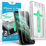 Power Theory Panzerglasfolie für iPhone 11 Pro [2 Stück] - Schutzfolie mit Schablone, Panzerfolie, Glas Folie, Displayschutzfolie, Schutzg