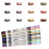 oshhni 12 Color Glitter Eyeliner Bleistift Eyeliner Eyeliner Eye Kosmetisches Make Up S