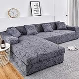uyeoco Couchbezug L Form 1/2/3/4 Sitzer,（L-förmiges Ecksofa Sofabezug sollte Zwei kaufen） L-förmiges Ecksofa mit elastischem elastische Stretch Sofa Überwürfe (Color : A, Size : 1-Sitzer (90-140 cm))