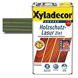Xyladecor® Holzschutz-Lasur 2 in 1 Tannengrün 4 l - schützt vor Nässe & UV-Licht - betont die Holzmaserung