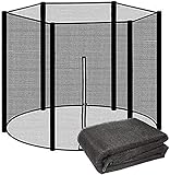 FJB Trampolin Sicherheitsnetz, Fangnetz Gartentrampolin Langlebiges Nylon Trampolin Ersatznetz Trampolin-Schutznetz für Trampoline, Mit Reißverschluss,13