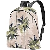 Rucksack Damen Rucksack Frauen,Schulrucksack Mädchen Teenager,Schulranzen Schultasche für Universität Schüler Vintage Trop