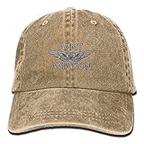 913 Capatmungsaktive Mütze Us Army Aviation Mit Aircrew Wing Classic Cowboy-Hut Unisex Golf Caps Baumwolle Baseball Mütze Für Reisen, Running, D