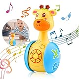 Baby Tumbler Spielzeug,Baby Spielzeug Cartoon Tumbler ,Tumbler Spielzeug für Kinder,Spielzeug Cartoon Tumbler mit Lichtern und Liedern Musikspielzeug Baby Spielzeug,Babyspielzeug ab 6 M