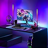 Intelligente LED Lichtleisten, RGB Sprachsteuerung Pickup Rhythm Light, Music Sync Farbwechsel LED Streifenlicht, Dimmbar Über APP Mit Fernbedienung, Für Gaming, Pc, TV