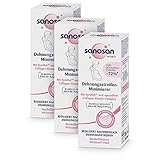 sanosan Dehnungsstreifen Minimierer klinisch getestet - Reduziert Dehnungstreifen nachweislich nach der Schwangerschaft - Dehnungsstreifen Creme ohne Paraffinöl, Farbstoffe, Silikone (3x 75 ml)