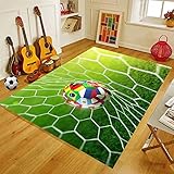 Kinder-Spielmatten-Teppich, interaktive Spielmatte für Sport-Fußball / Basketball mit klebriger Haarbürste, weicher Unterhaltungs-Polyester-Teppich für Wohnzimmer / Schlafzimmer, rutschfest，140x200