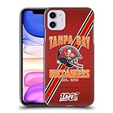 Head Case Designs Offizielle Zugelassen NFL Football Streifen 100ste Tampa Bay Buccaneers Logo Art Harte Rueckseiten Handyhülle Hülle Huelle kompatibel mit Apple iPhone 11