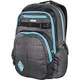 Nitro Chase Rucksack, Schulrucksack mit Organizer, Schoolbag, Daypack mit 17 Zoll Laptopfach, Blur Blue Trims, 35L