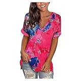 Damen Tops Damenpullover Langarm Tshirt Damen Langarm Oberteile lässige Langarmshirt Color Block Bluse Shirt lässig locker für Sweatshirt Damen jeanskleid Damen shirtklei(#220119+01-Tshirts-A37, XXL)