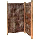 WEIDENPROFI Paravent, Raumteiler aus Weide, Sichtschutz klappbar, 2-teilig Größe (BxH): 120 x 120