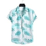 Herrenhemden Persönlichkeit Modedruck Sommer Wilde Persönlichkeit Retro Einfache Plus Size Shirt M