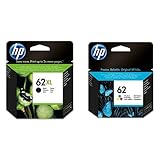 HP 62XL Schwarz Druckerpatrone + HP 62 Farbe Druckerp