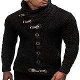 BAIXIAOCHI Herren Langarm Herbst Und Winter Einfarbig Top Pullover Pullover Strickjack