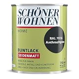 DurAcryl Buntlack Anthrazitgrau 750 ml RAL 7016 Seidenmatt Schöner W