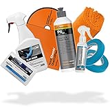 detailmate Auto Politur Set: KochChemie One Cut & Finish Politur 250 ml + OneCutPad + Allround Quick Shine 140 ml + ValetPRO Clay Rider 500 ml + Reinigungsknete + Zubehö