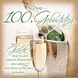 Perleberg zum 100. Geburtstag Romantica - Sektgläser - 15 x 15 cm 7750056-2