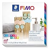 STAEDTLER FIMO Soft DIY-Set „ Ohrringe“ im pastelligen'Boho Rainbow Style' mit Anleitung und Zubehör, ofenhärtende Modelliermasse für kreative Objekte MADE by YOU, 8025 DIY5