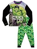 Marvel Jungen Schlafanzug The Incredible Hulk Schwarz 104