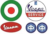#106 / VESPA Aufkleber Set 5x - Breite je Sticker ca. 6,5cm/3cm Retro Roller Oldtimer GTS 150 300 50