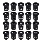MZMing 100pcs LED Kunststoff Clip Halter 5mm Led Halterung Dioden Halter Klipp Kunststoffhalter Diodenhalter Clip Lünette Befestigung Diode Halterung