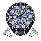 QYYYUNDING Electronic Dartboard,elektronische Soft-Tip-Dart-Board,elektronisches Dart-Spiel-Spielsatz,Dart-Ziel mit LCD Scoring-Bildschirm,6 weiche D