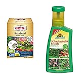 Naturen Bio Netzschwefel Mehltau Pilzfrei, Biologisches Spritzpulver gegen pilzliche Pflanzenkrankheiten an Obst und Zierpflanzen, 6 x 10 g Portionsbeutel & Neudorff 265 Schachtelhalm Extrakt, 250