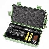 Taschenlampen-Set, SHOBDW X800 Taschenlampe LED CREE XM-L2 Taktische Zoom 2 Batterie 18650