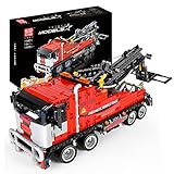 Mould King 19001 1498pcs Pneumatischer Wartungsanhänger, 2,4G Fernbedienung Und App Dual Control Mobile Engineering Pneumatikserie, Kompatibel Mit Lego Technology Spannblockbaugerät Spielzeug