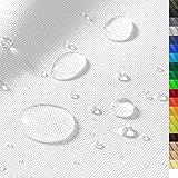 1buy3 'Monaco Wasserdichter Polyester Stoff | 12.000 mm Wassersäule | Farbe 01 | Weiss | Polyester Stoff 160cm breit Meterware wasserdicht Outdoor ex