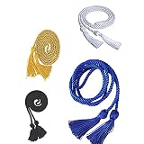 QWEQWE 4 Pcs Abschluss-Ehrenschnüre Rayon Geflochten Ehrenschnüre mit Quasten für Abschluss-Studenten Grad-Tage Absolventen-Fotografie Bachelor Geschenk