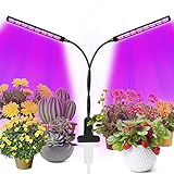 LED Pflanzenlampe, UV & IR Lampe 96 LEDs Grow Lampe dimmbar Pflanzenlicht Vollesspektrum Pflanzen Wachstumslampe mit Timing Wachstumslampe, 3 Timer 3/6/12H Zimmerp