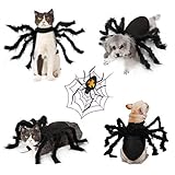 Idepet Haustier Hund Halloween Kostüm Hund Umhang Fledermaus Flügel Lila Octopus Hut Teufel Hörner Hut Party Kegel Hut Fliege Hunde Katzen Hoilday Kostüm Dekoration Haarschmuck für Welp