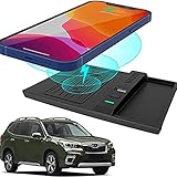 GXTIAN Auto-ladegerät Auto-ladegerät Wireless Charger Mount für Subaru Forester 2019-2021, Center Console Organizer Wireless Charging Pad für Subaru Forester Zubehö