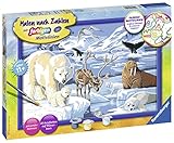 Ravensburger Malen nach Zahlen 28909 - Tiere der Arktis - Für Kinder ab 11 J