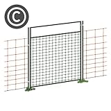 VOSS.farming Tür für Weidezaunnetz, Netze bis 90cm Höhe, Öffnungsbreite 86cm, elekrtifizierb