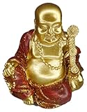 Spardose Glücksbuddha Buddha 9 x 8 x 7 cm Asien Sparbüchser Figur Deko GDET F24