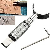IAOAAO Lederschnitzerei Lederausschnitt Drehmesser aus Edelstahl(80-95mm)