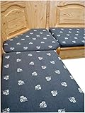 generisch Eckbank-Auflagen, Eckbank-Polster, Bank-Kissen mit Blümchen (100x40cm)