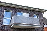 Smart Deko 90x400cm, Anthrazit&Beige PE Balkonsichtschutz, Balkonverkleidung, Windschutz, Sichtschutz und UV-Schutz für Balkon, Gartenanlagen, Camping und Freizeit (90x400cm, Anthrazit&Beige)